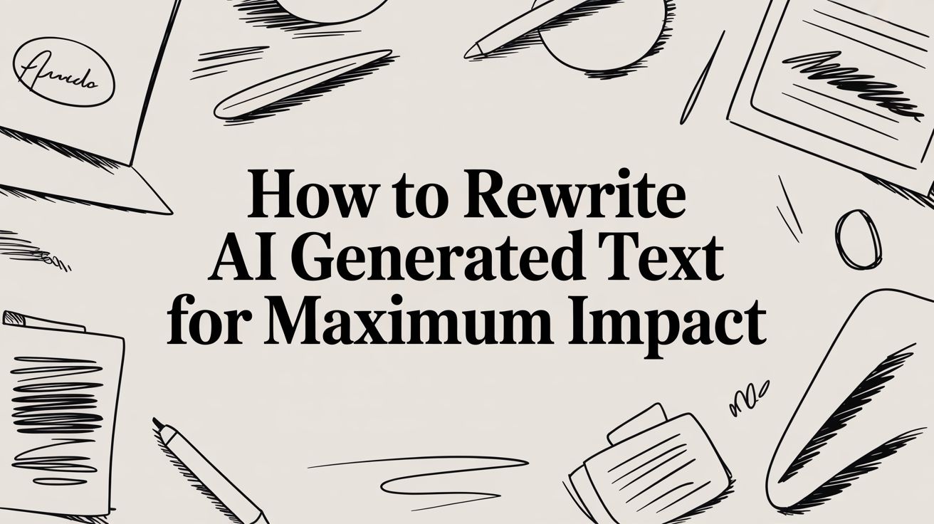 How to Rewrite AI Generated Text for Maximum Impact