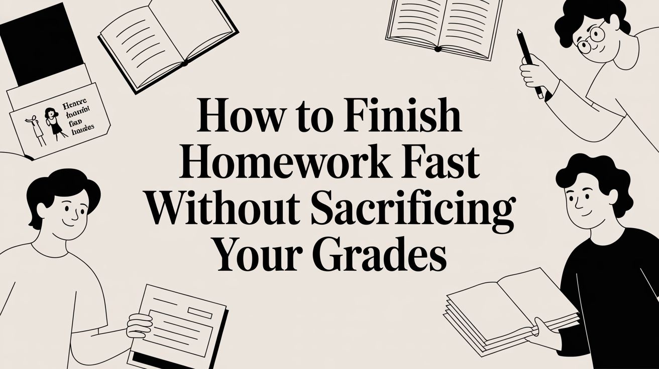 How to Finish Homework Fast Without Sacrificing Your Grades