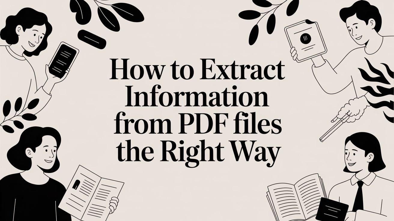 How to Extract Information from PDF Files The Right Way