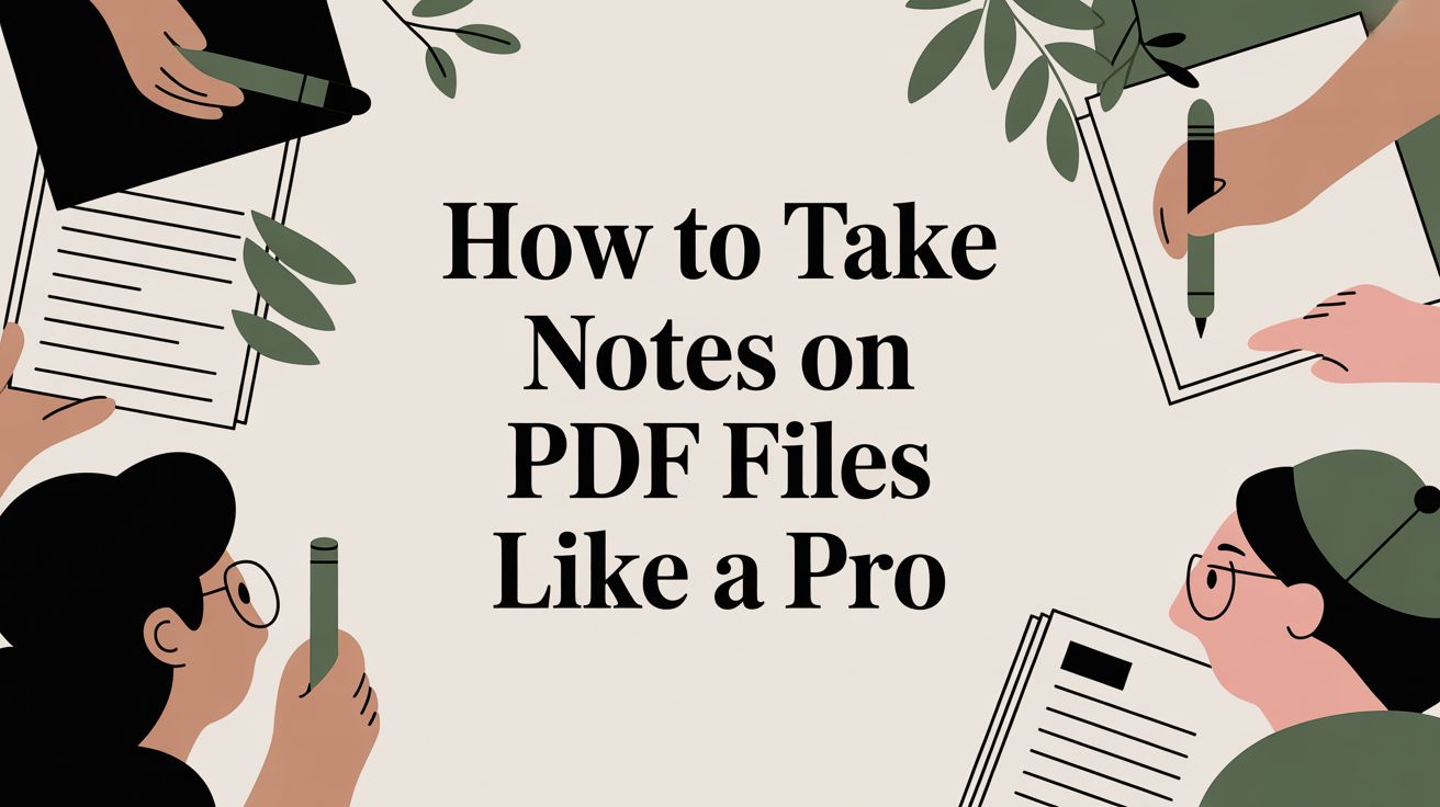 How to Take Notes on PDF Files Like a Pro