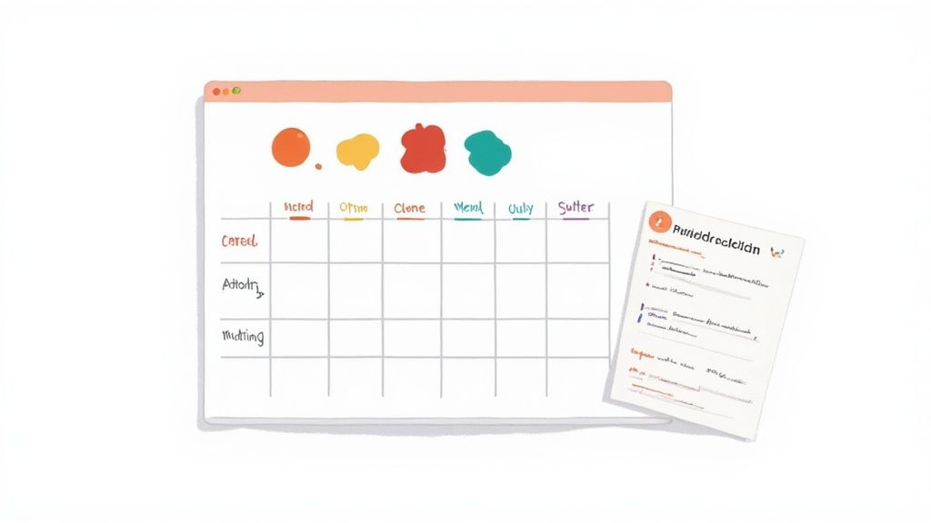 Researchers reading documents