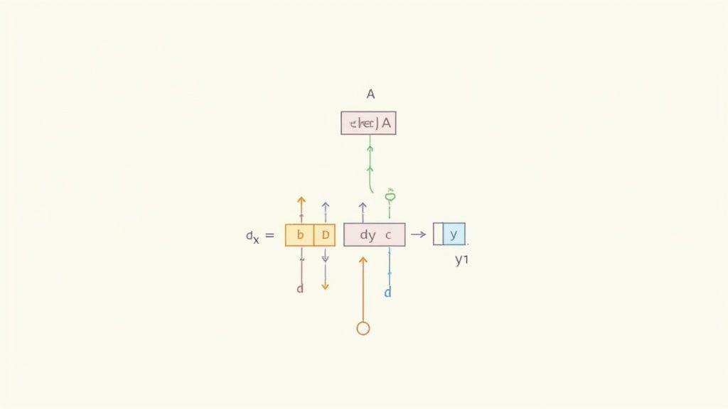 A person using a calculator and writing matrix calculations on paper.