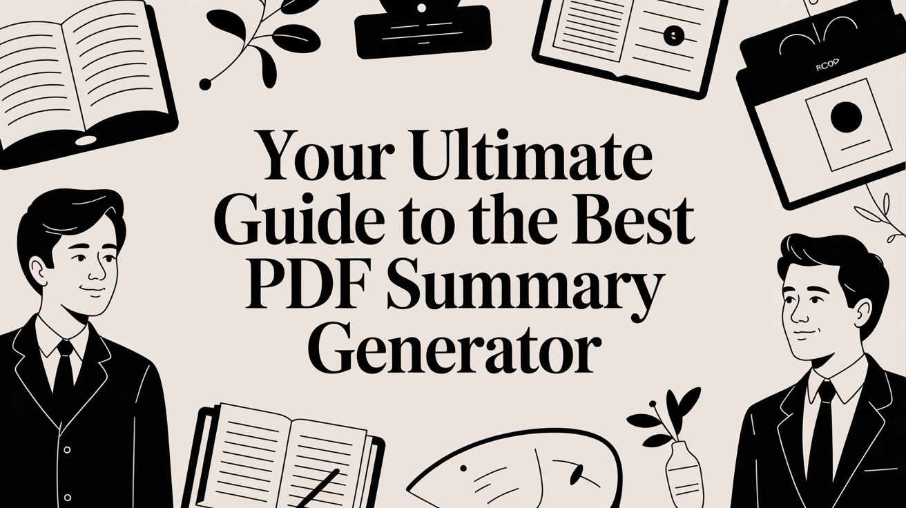 Your Ultimate Guide to the Best PDF Summary Generator
