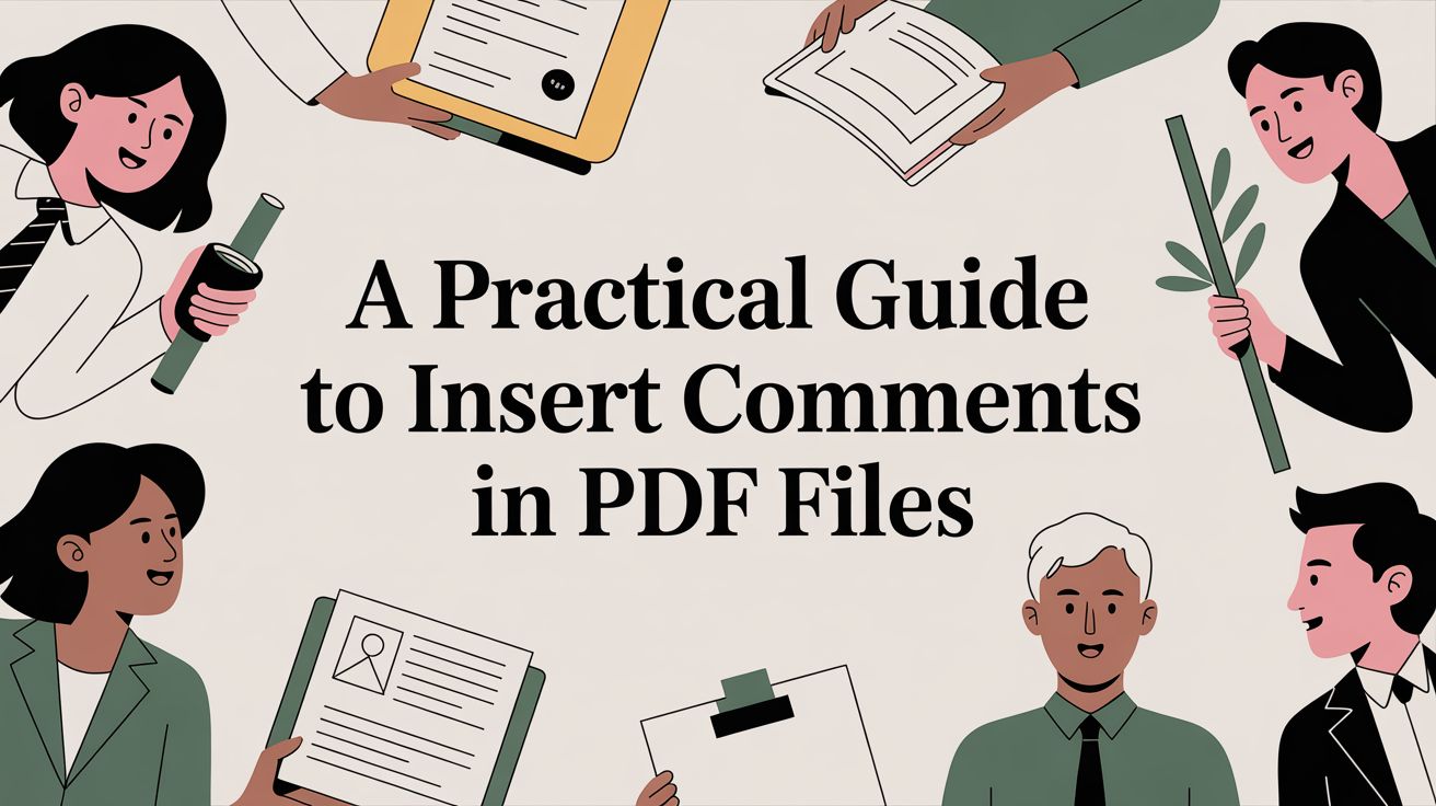 A Practical Guide to Insert Comments in PDF Files