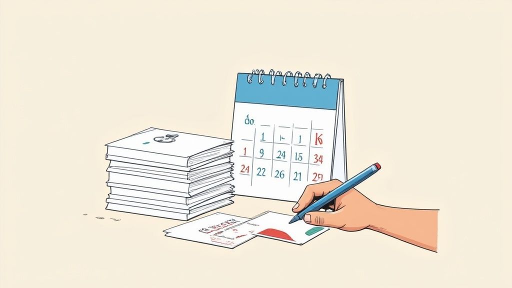 A student using an AI tool on a laptop to help study from a textbook, showing an interactive and modern learning environment.