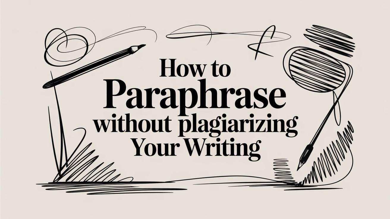 How to Paraphrase Without Plagiarizing Your Writing