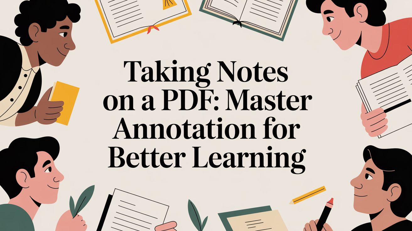 Taking notes on a pdf: Master Annotation for Better Learning