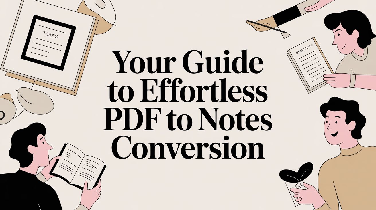 Your Guide to Effortless PDF to Notes Conversion
