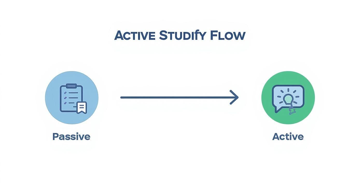 Infographic about how to study a textbook