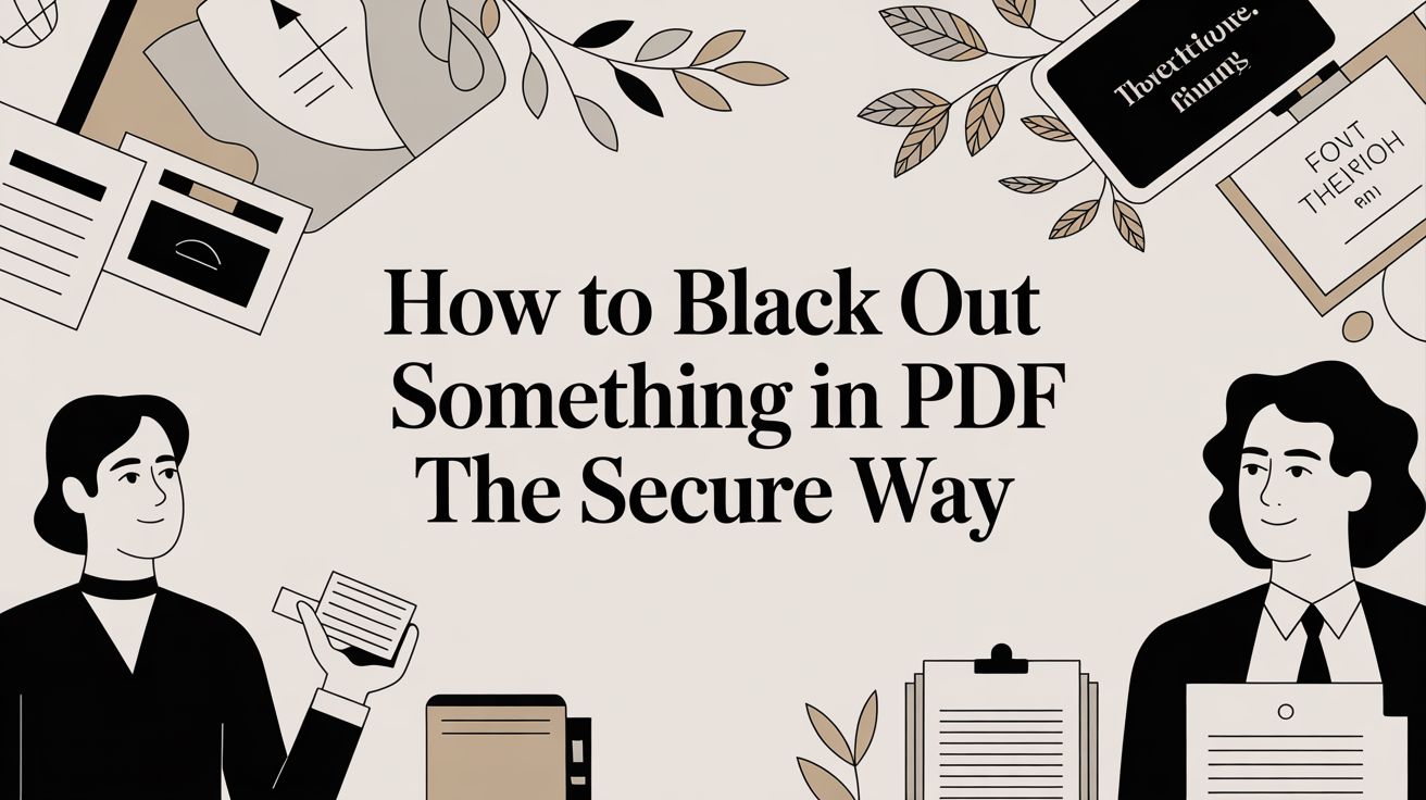 How to Black Out Something in PDF The Secure Way