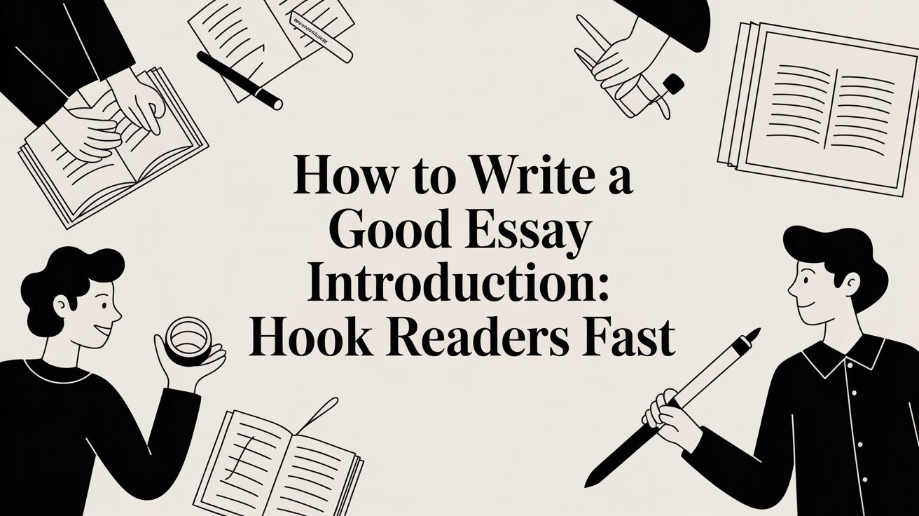 How to write a good essay introduction: Hook readers fast
