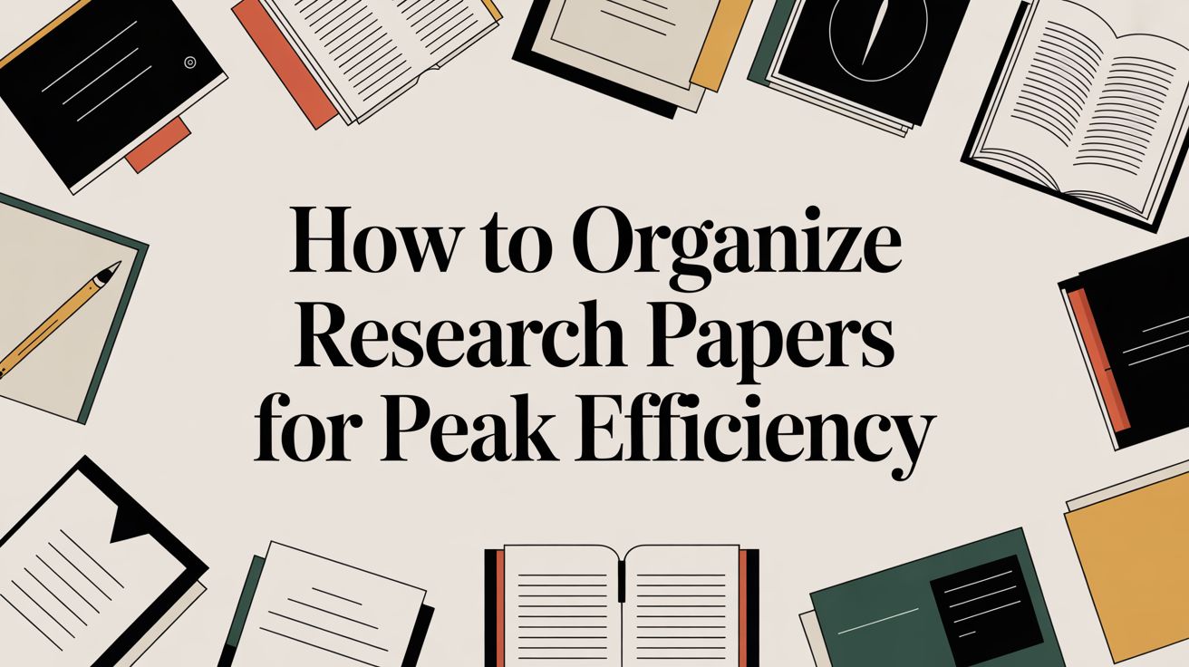How to Organize Research Papers for Peak Efficiency