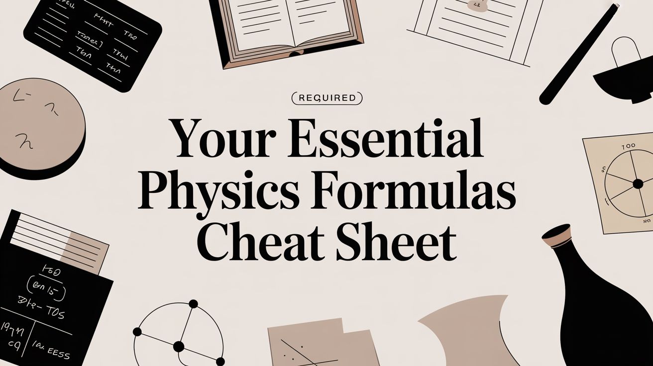 Your Essential Physics Formulas Cheat Sheet