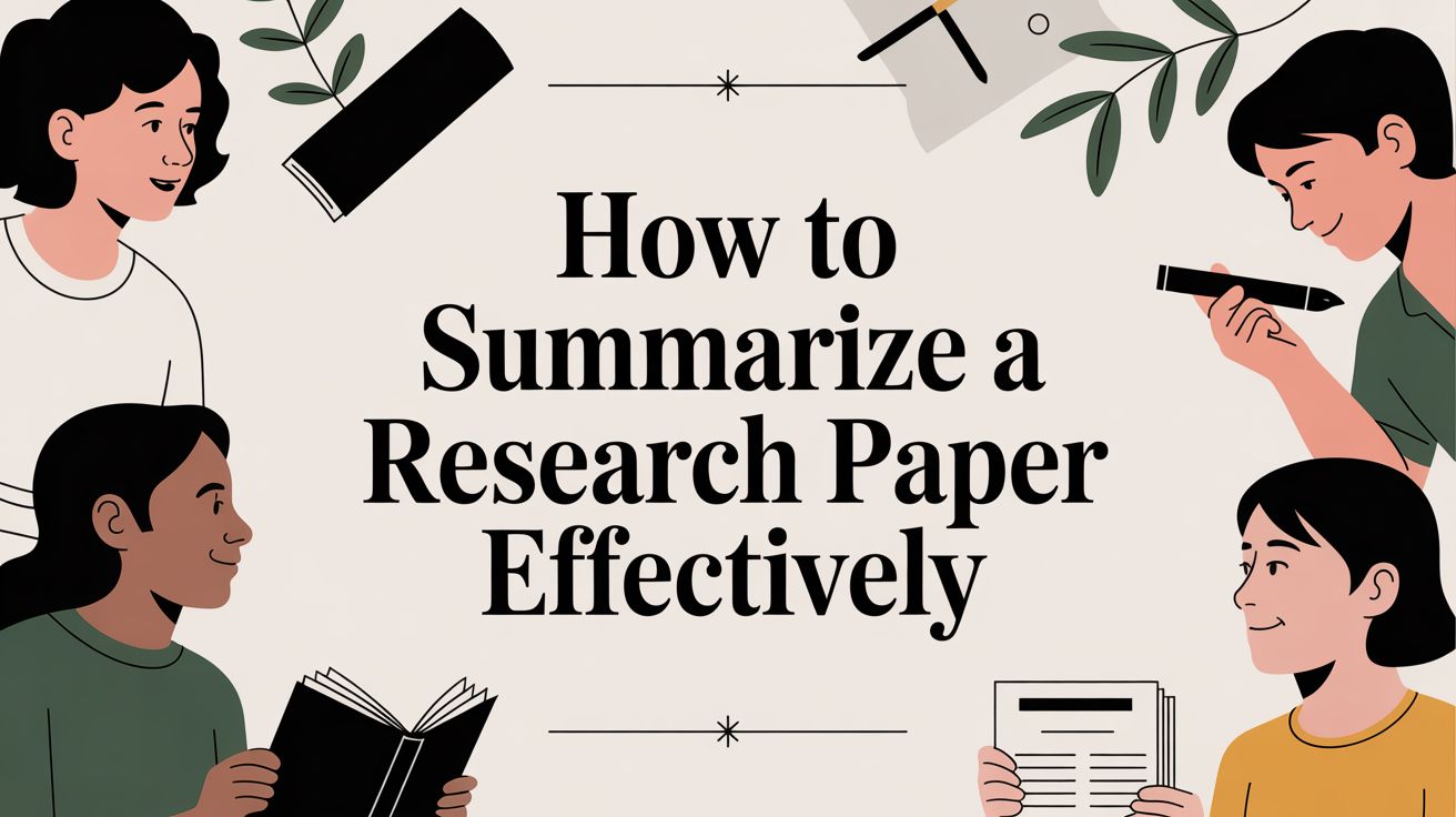 How To Summarize A Research Paper Effectively