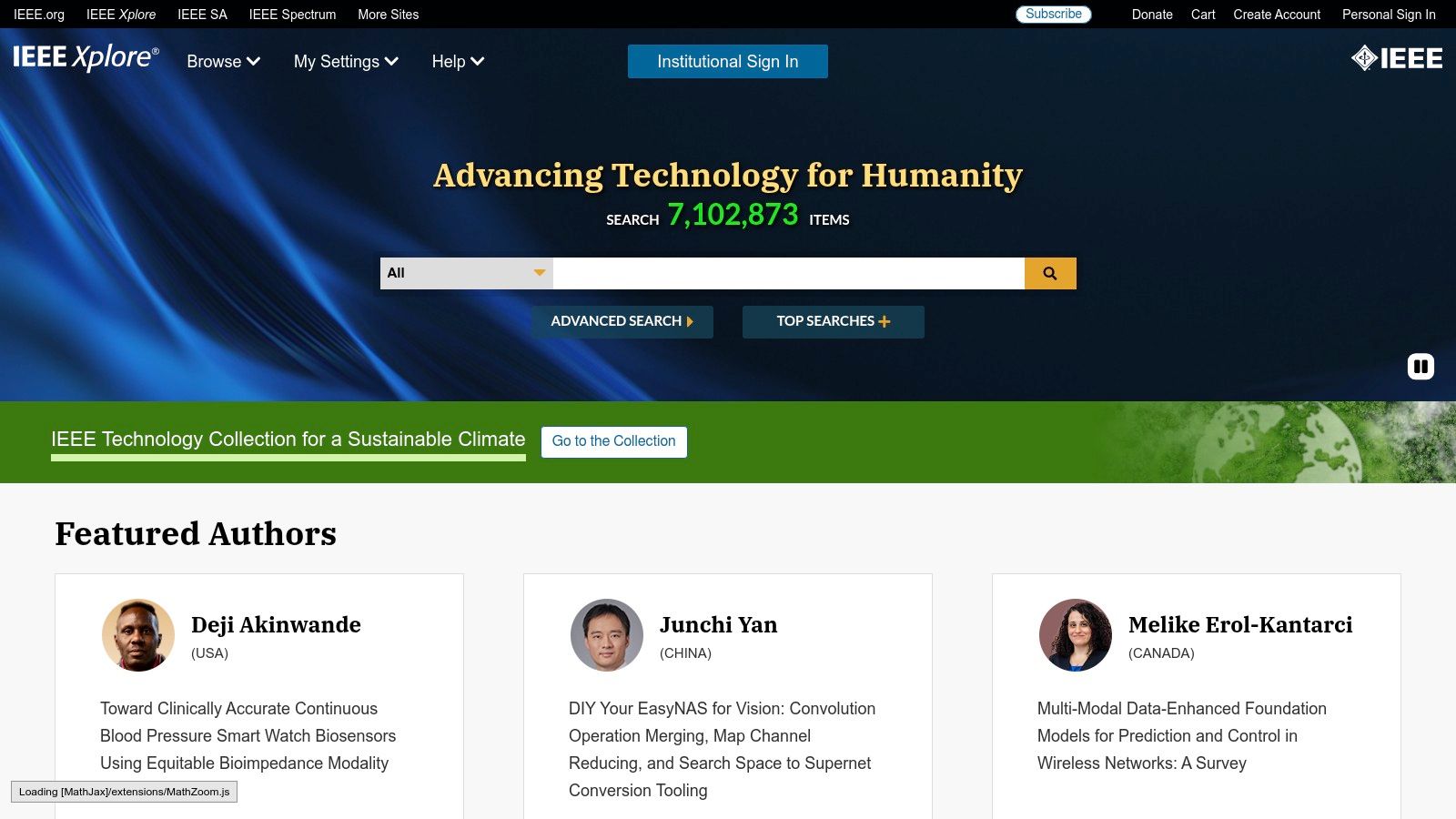 IEEE Xplore Digital Library search results for engineering topics