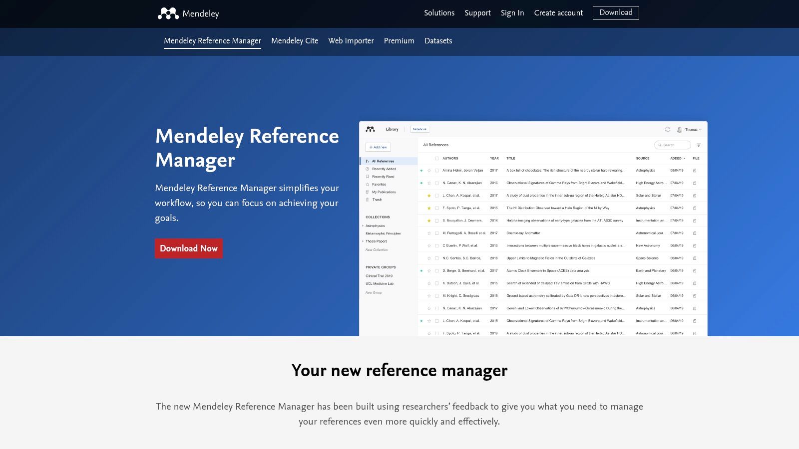 Mendeley Reference Manager (Elsevier)