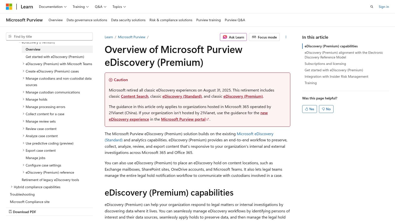 Microsoft Purview eDiscovery (Premium)
