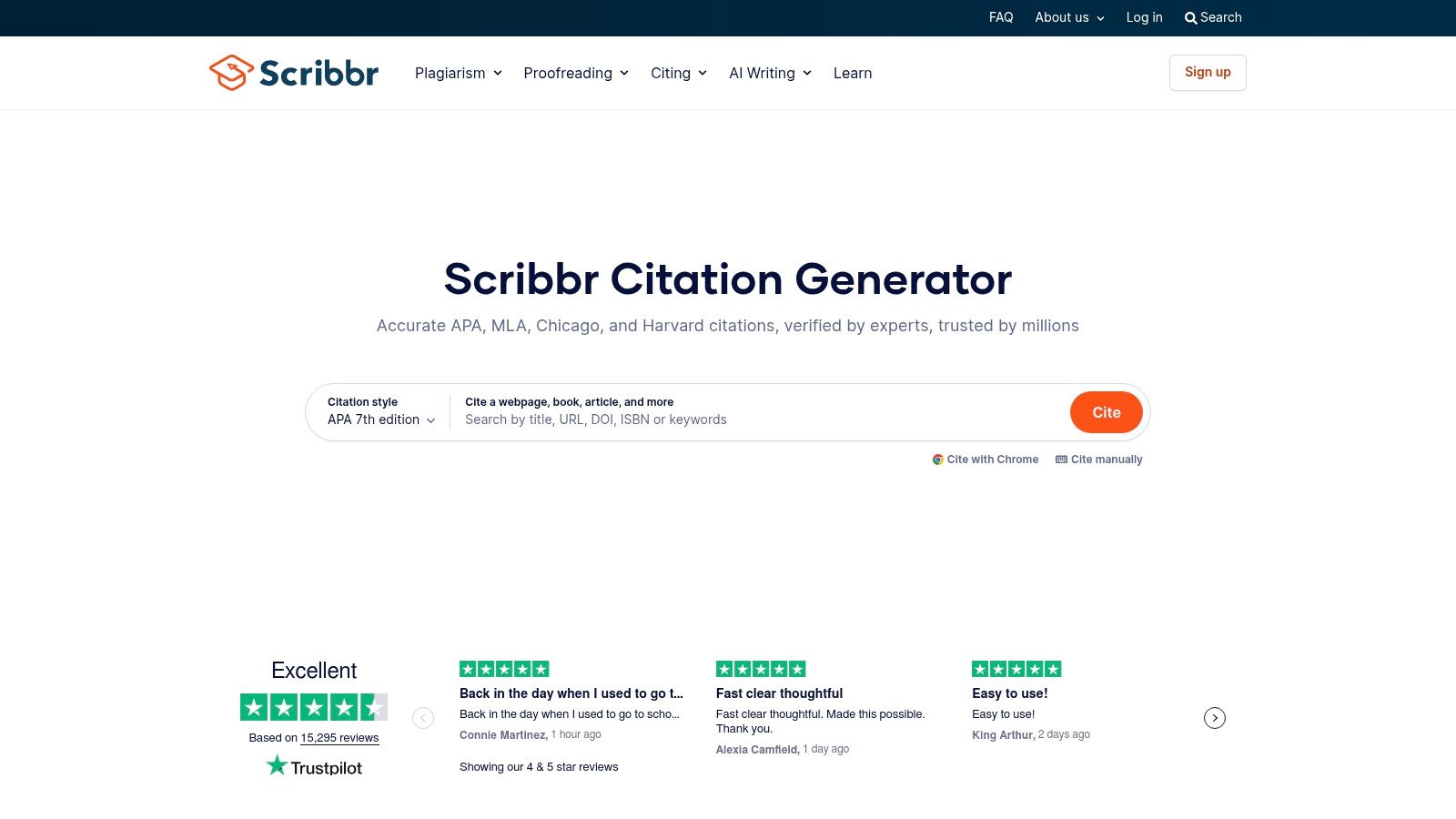 Scribbr Citation Generator