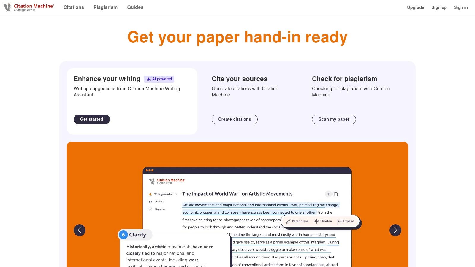 Citation Machine (Chegg)