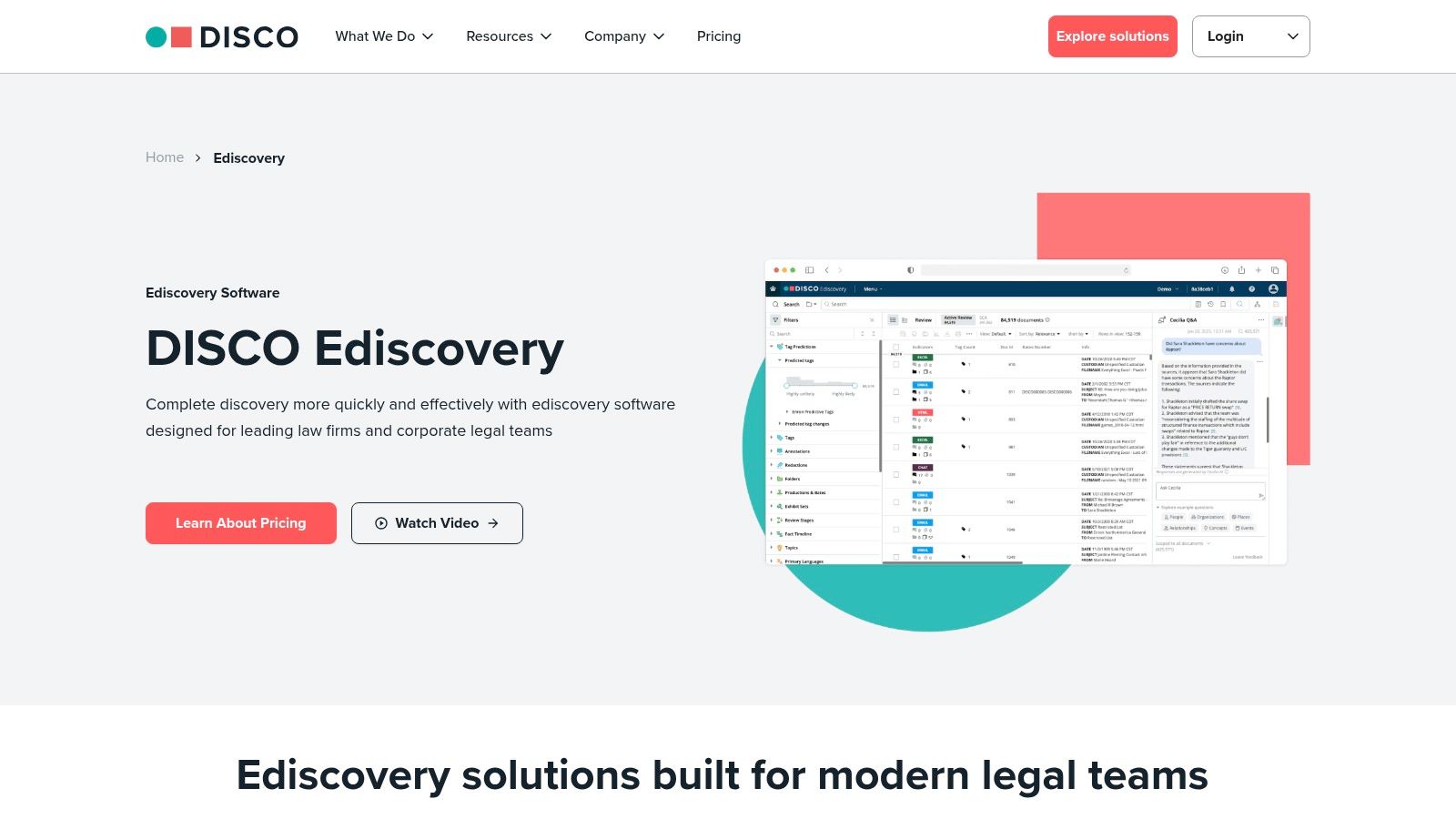 DISCO Ediscovery (CS Disco)