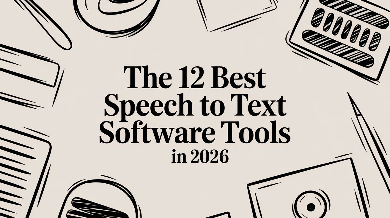 The 12 Best Speech to Text Software Tools in 2026 | MeowTXT Blog