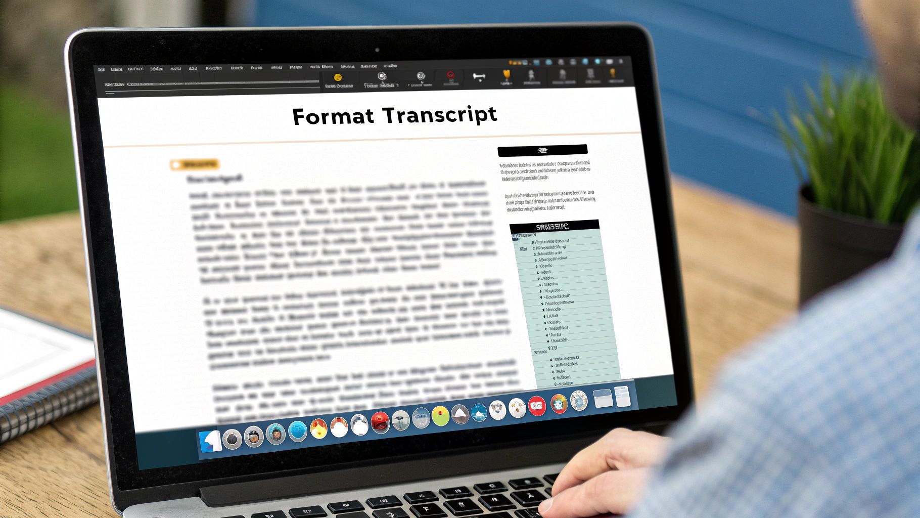 A visual representation of a podcast episode being transformed into multiple pieces of content like blog posts, social media updates, and newsletters.