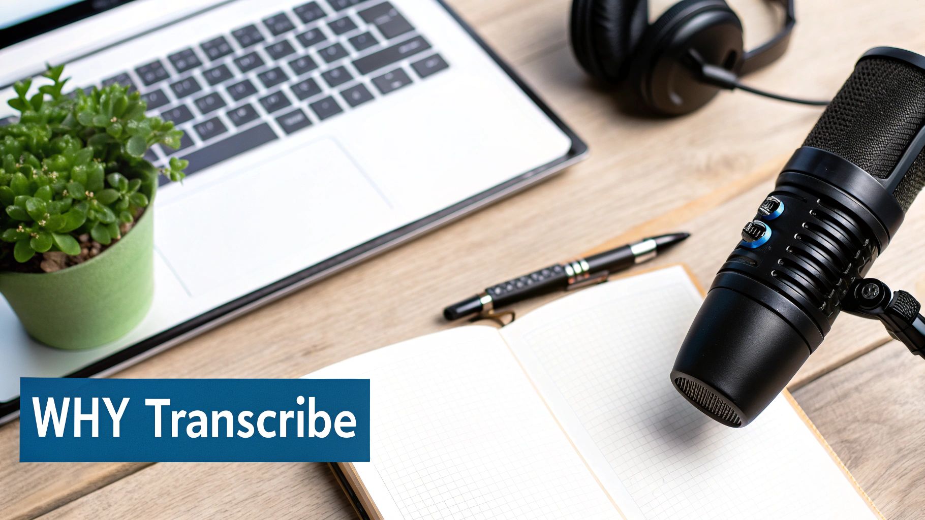 A clean podcast transcript with clear speaker labels and timestamps, ready for repurposing.