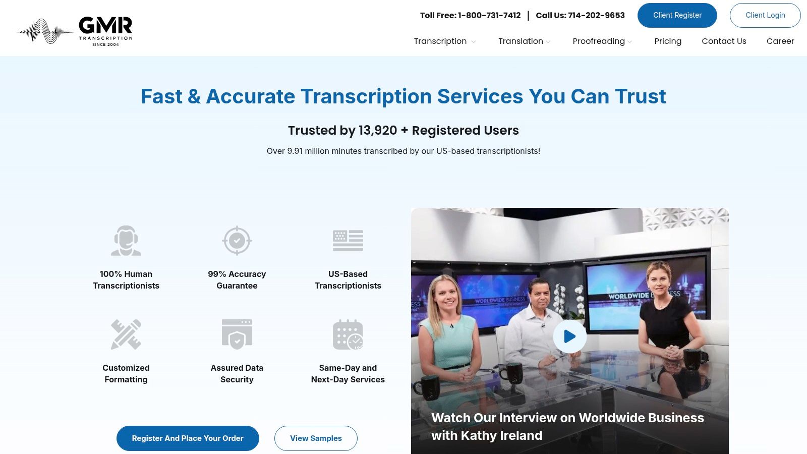 GMR Transcription