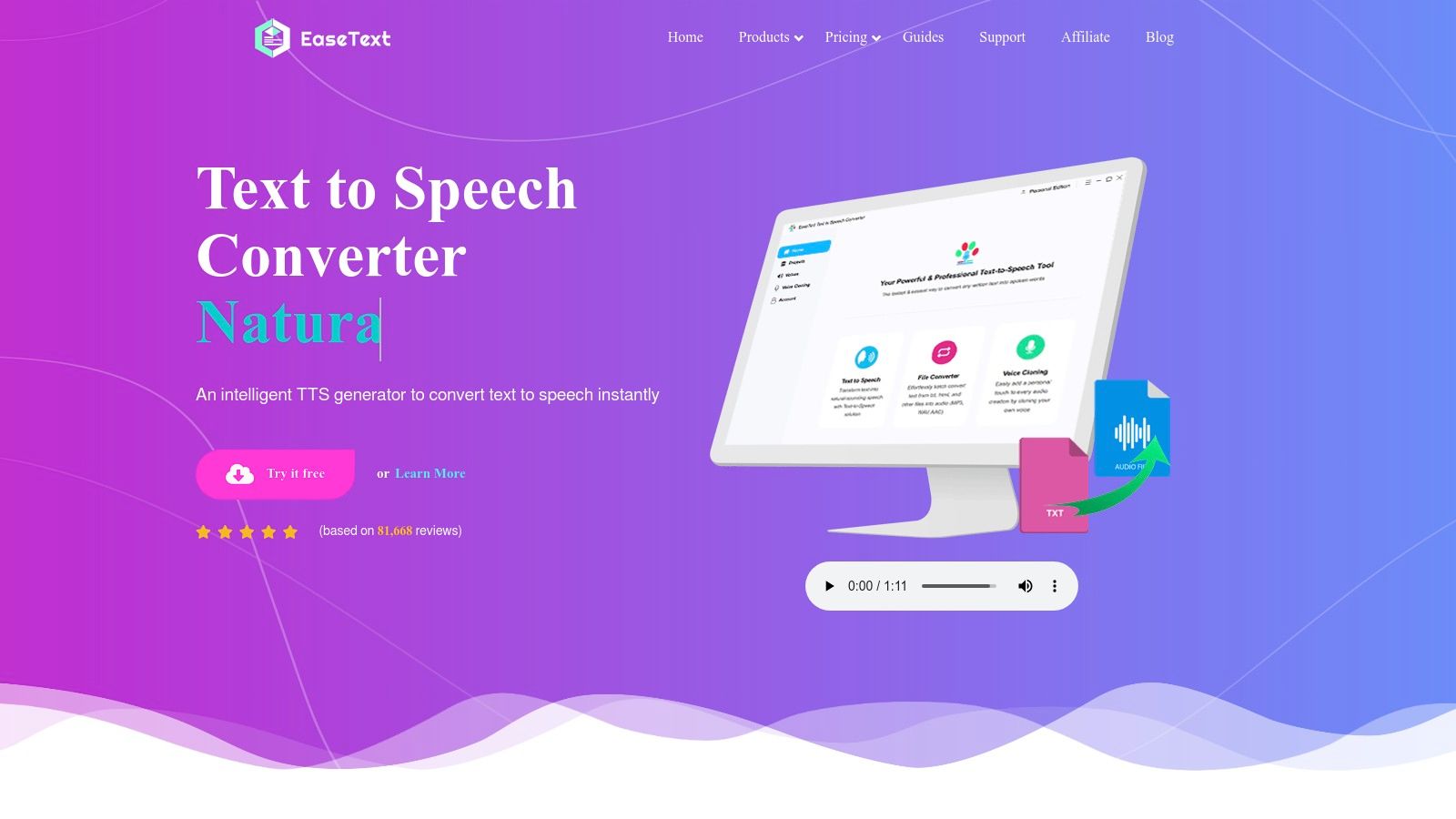 EaseText