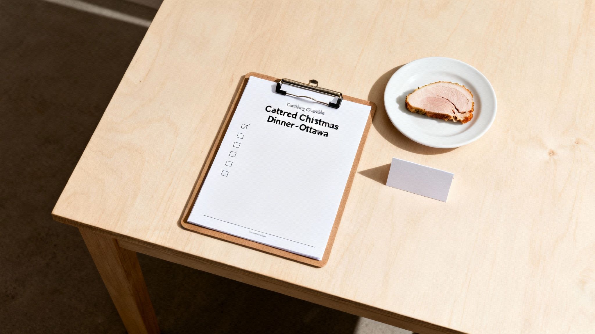 Catered Christmas Dinner in Ottawa