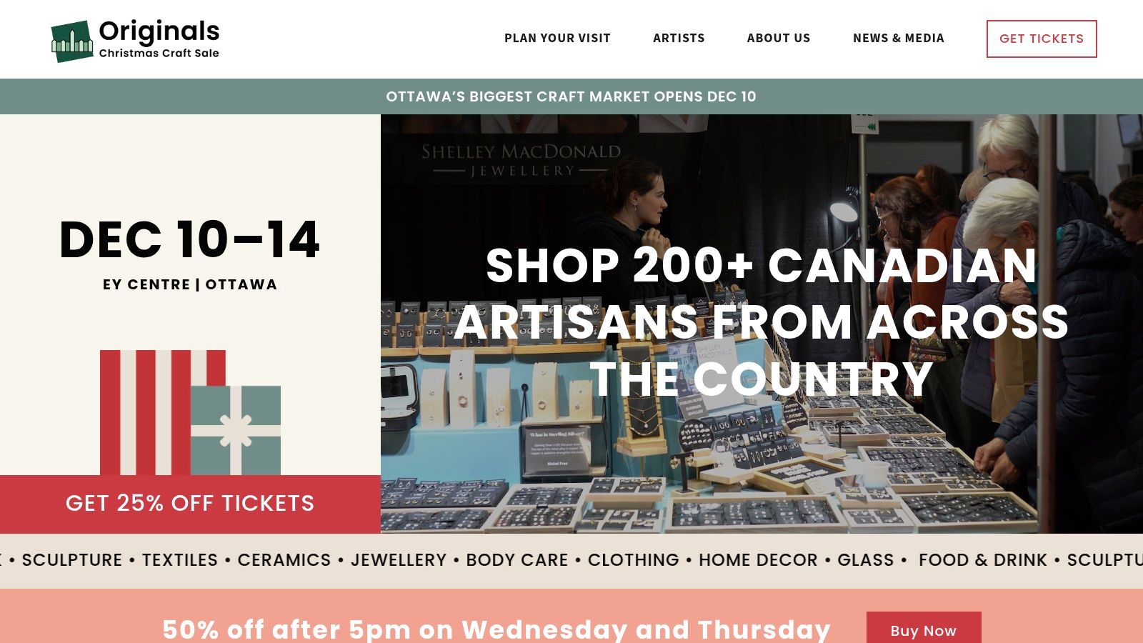 Originals Christmas Craft Sale (EY Centre, by Signatures)