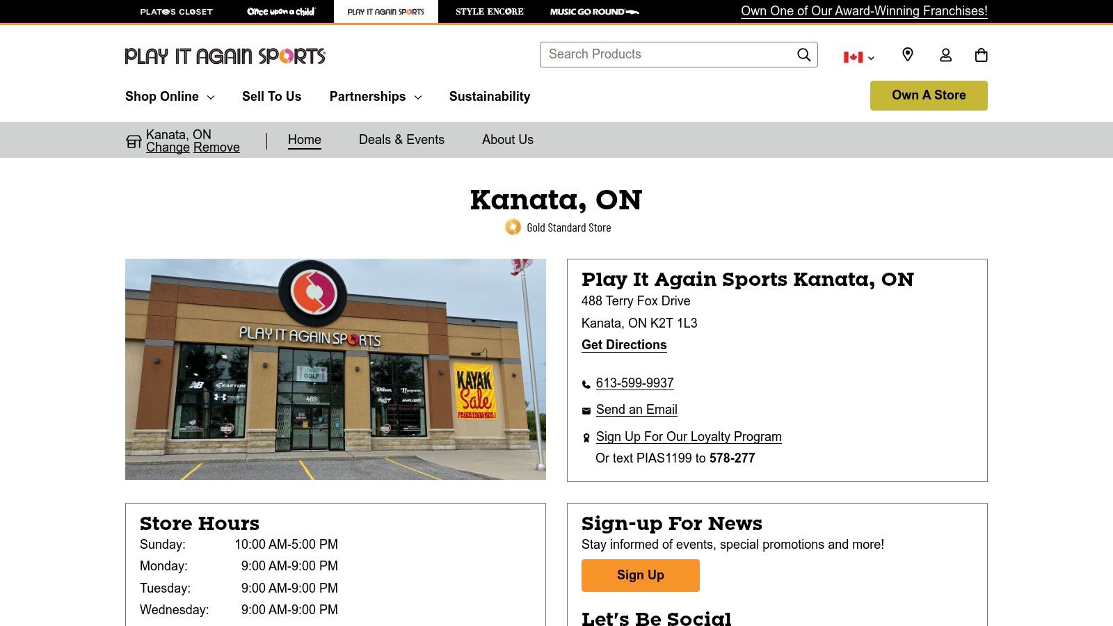 Play It Again Sports – Kanata