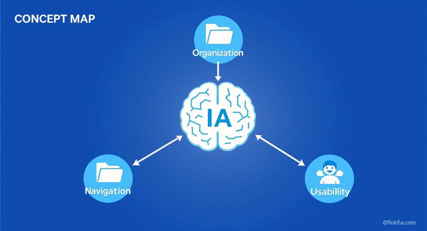 Infographic about what is information architecture