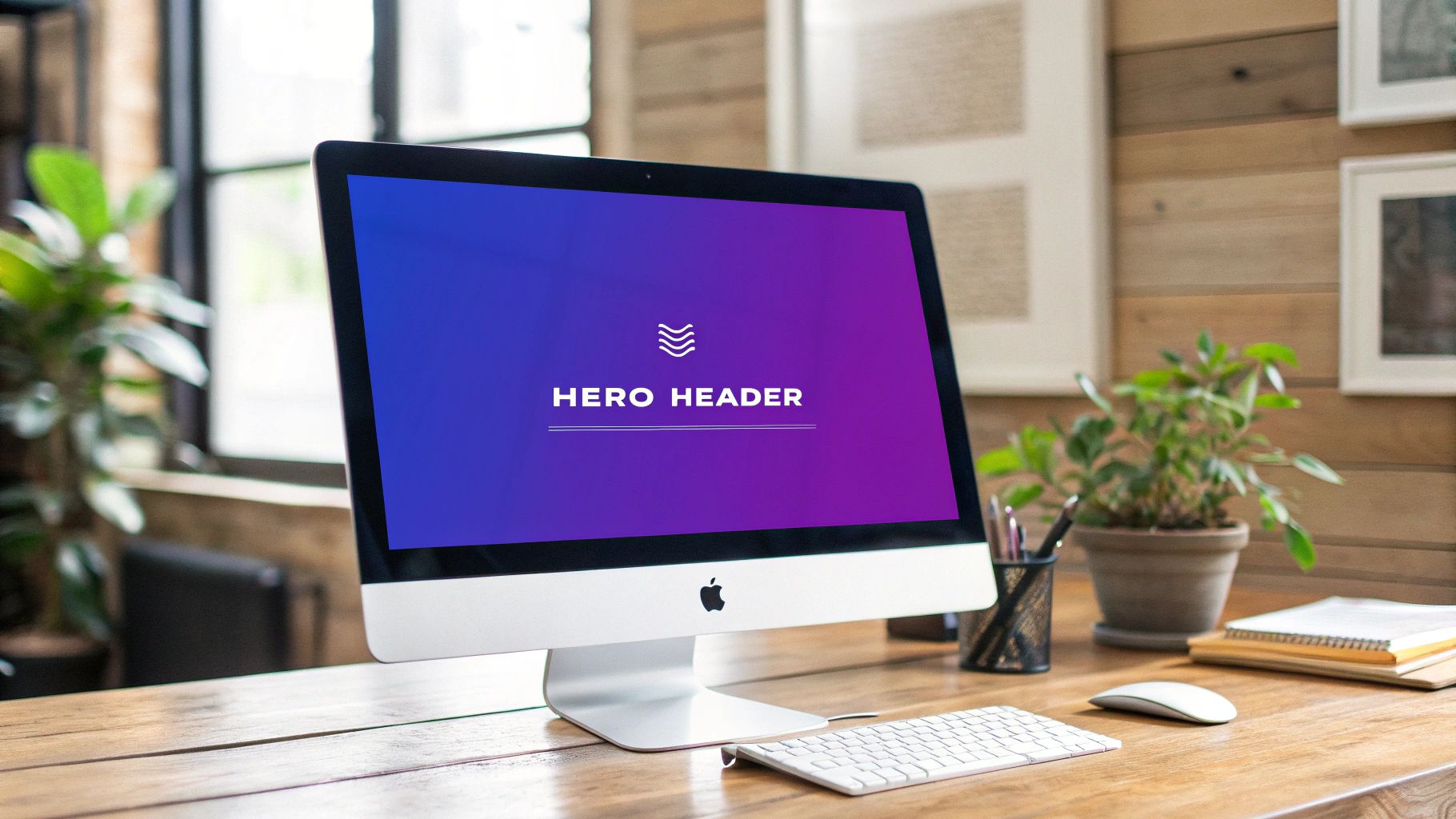 Hero Header with Full-Screen Background