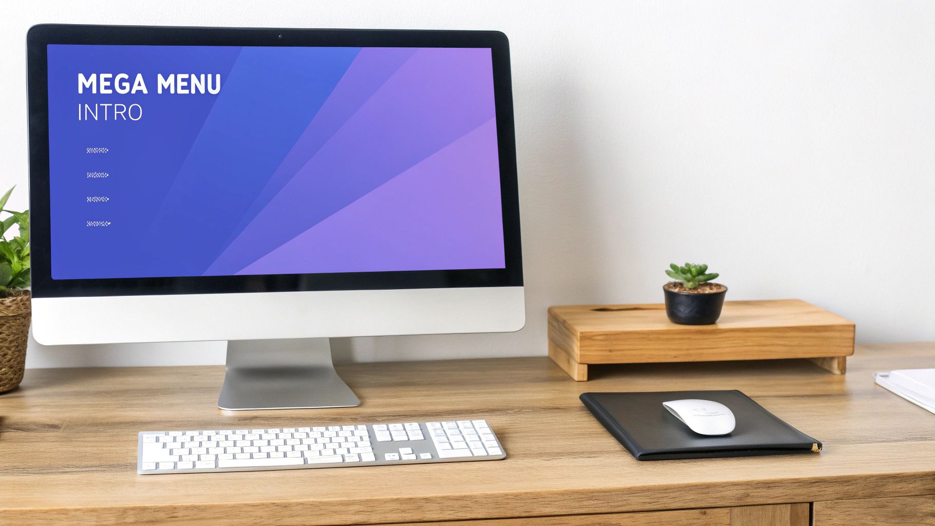 Stylized illustration of a complex website navigation menu