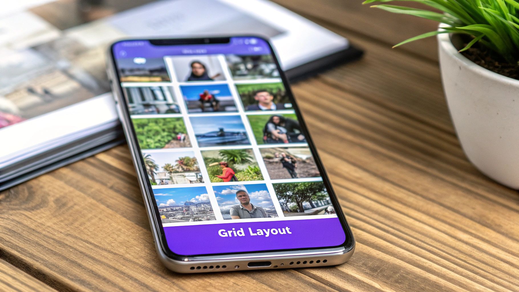 A visual representation of a website grid layout, showing columns, rows, and gutters that create a structured and organized design.