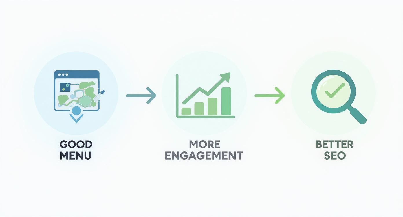 Infographic about wordpress dropdown menu