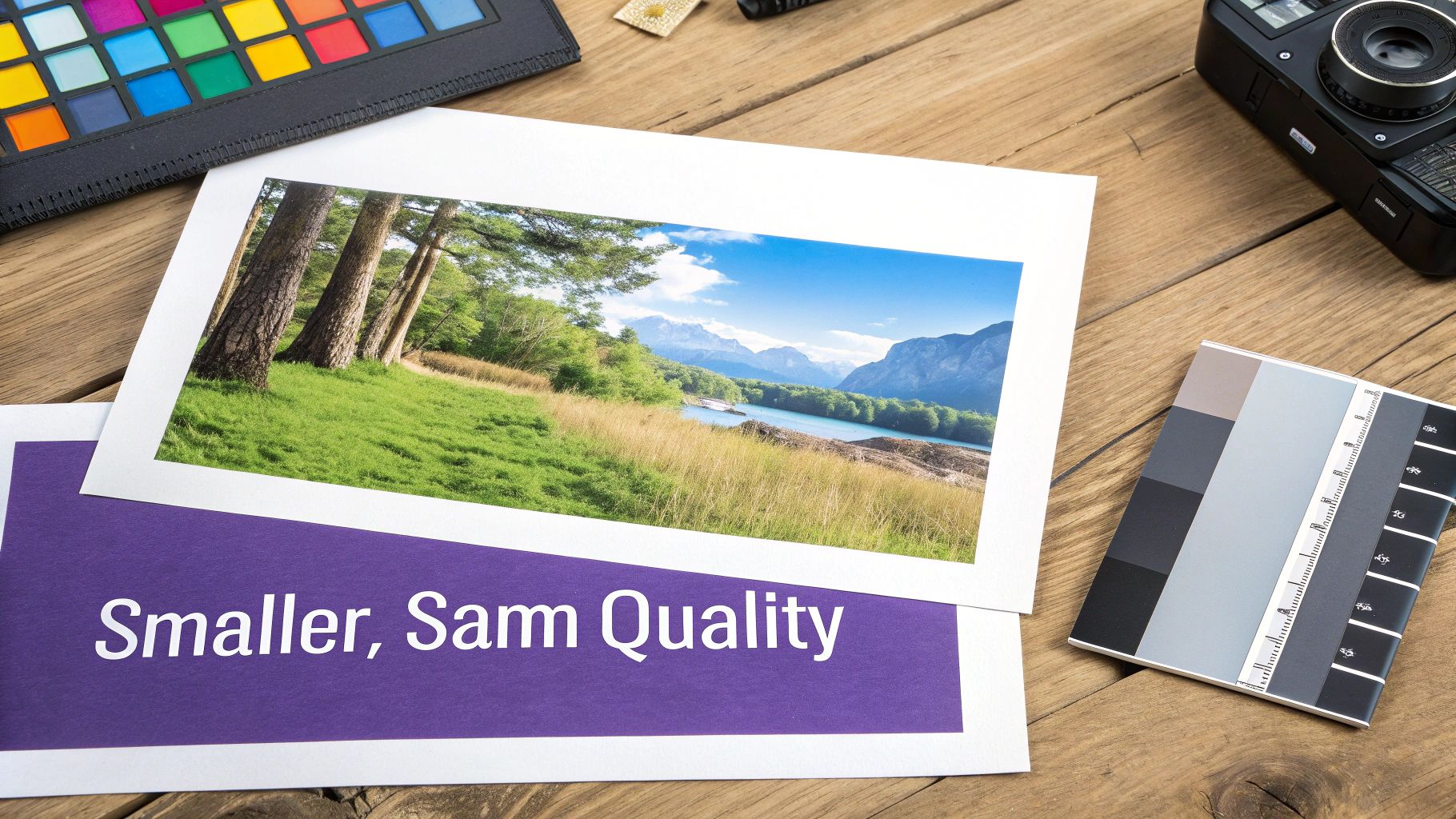 A side-by-side comparison of JPEG and WebP images showing WebP's superior compression