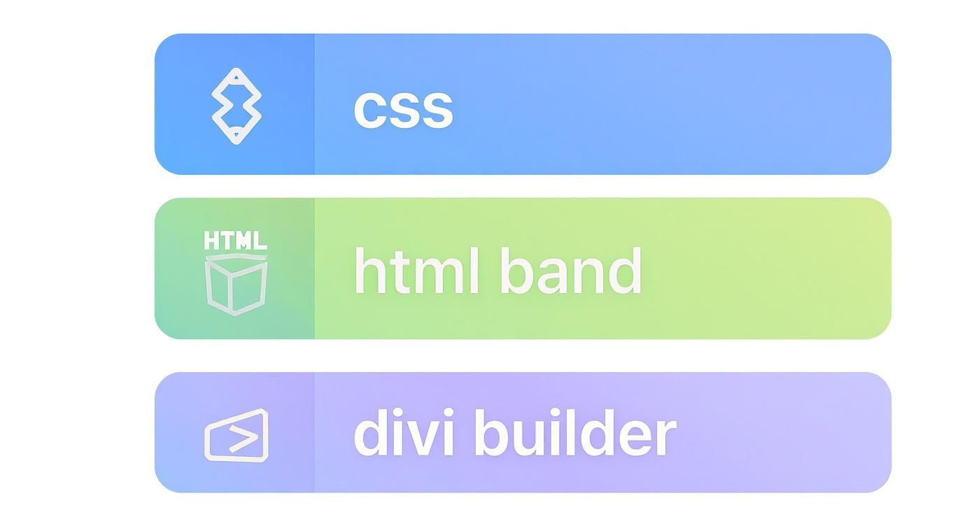 Infographic about how to put text over image