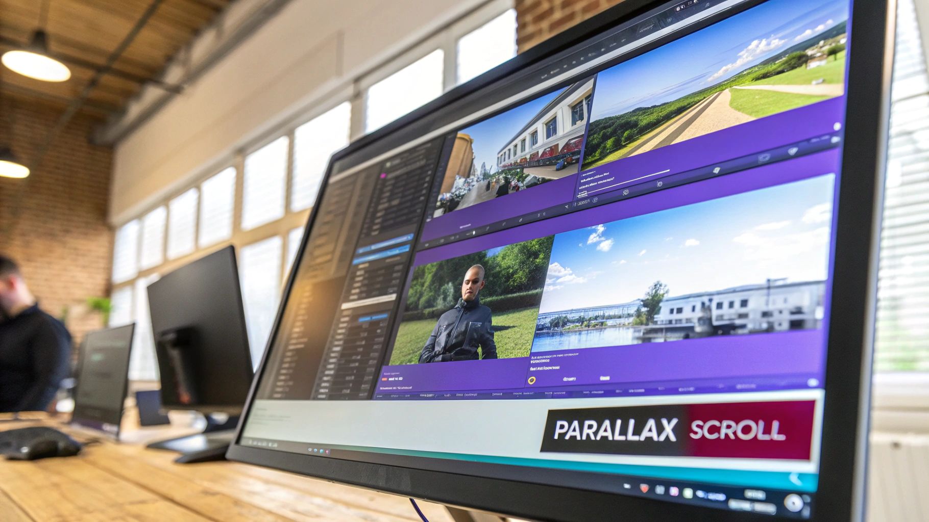 Hero Section with Sticky Navigation