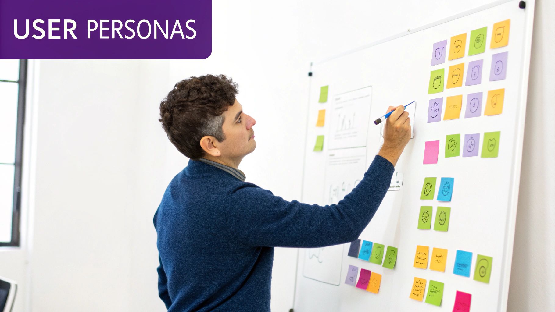User personas representing different user segments with key demographic and behavioral traits.