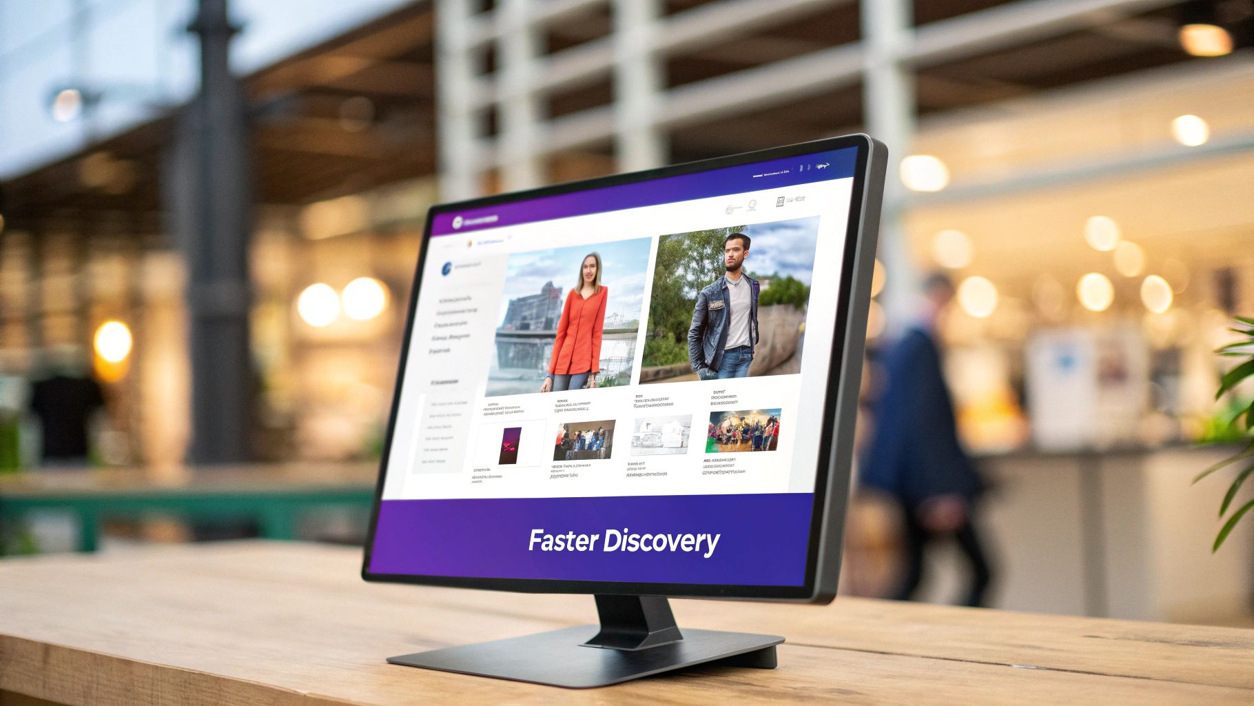 A well-structured mega menu on a website, showing product categories with small icons and a promotional banner on the side.