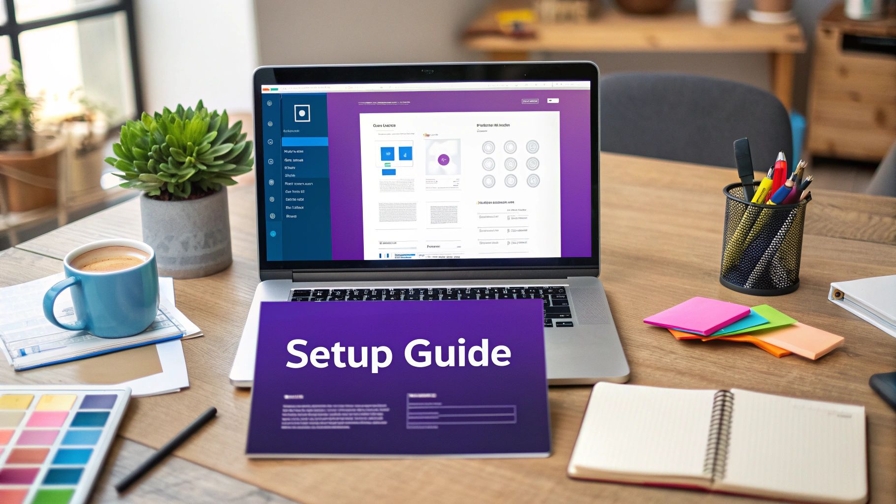 A Divi mega menu showing three columns with images, headings, and text links for a clean and informative navigation experience.