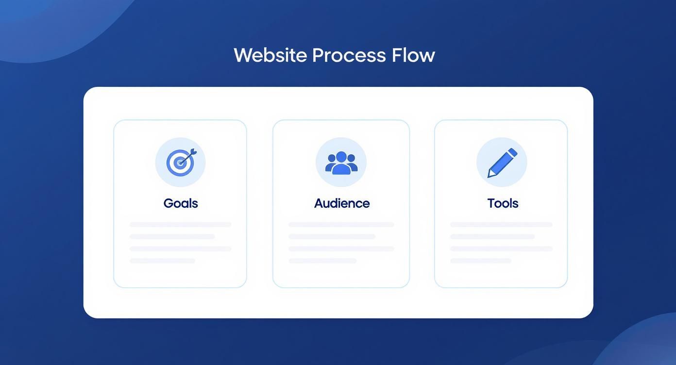 Infographic about how to create a wireframe for a website