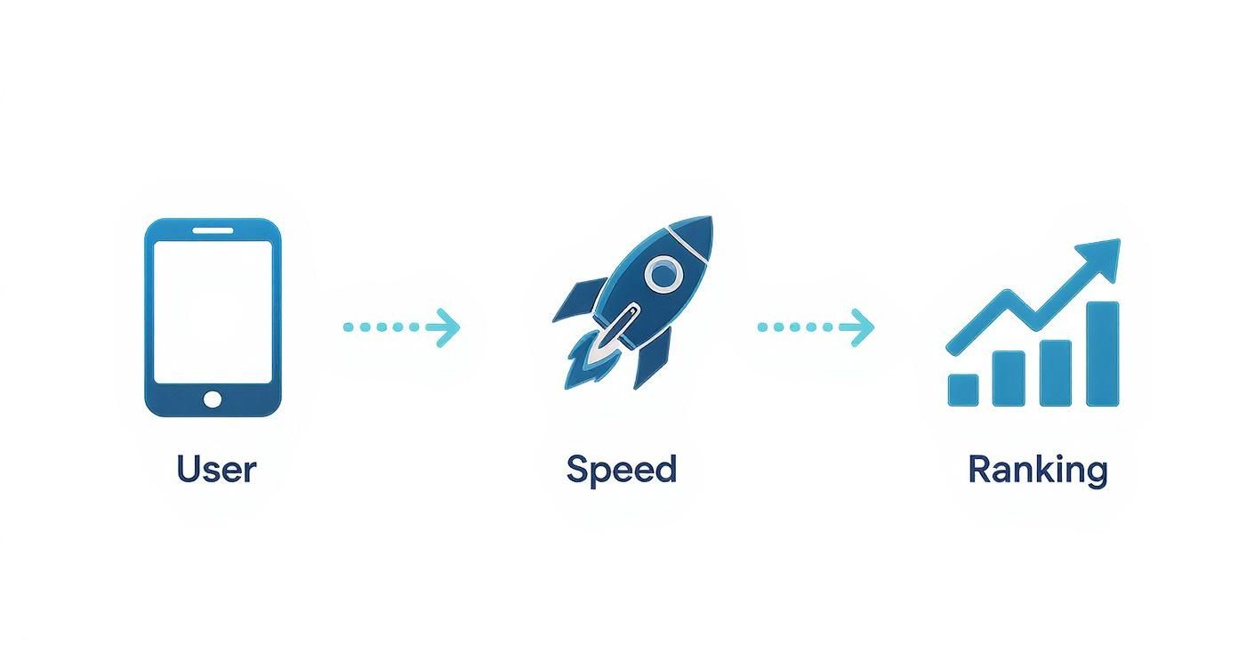 Infographic about design a mobile-friendly website