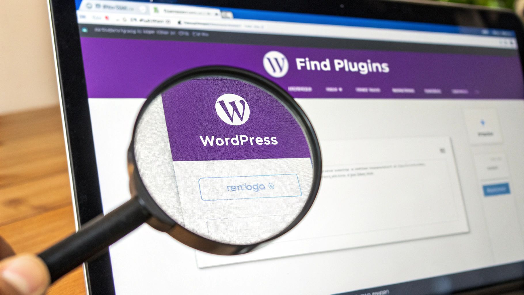 A person uploading a plugin file to the WordPress dashboard.