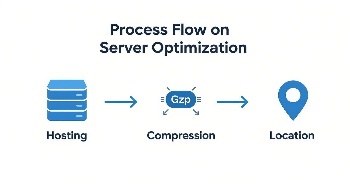 Infographic about how to optimize website performance