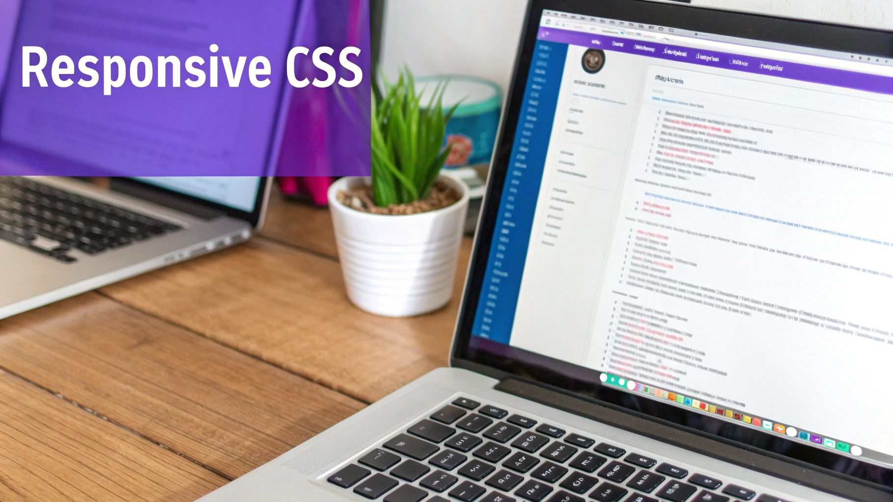 Responsive header example