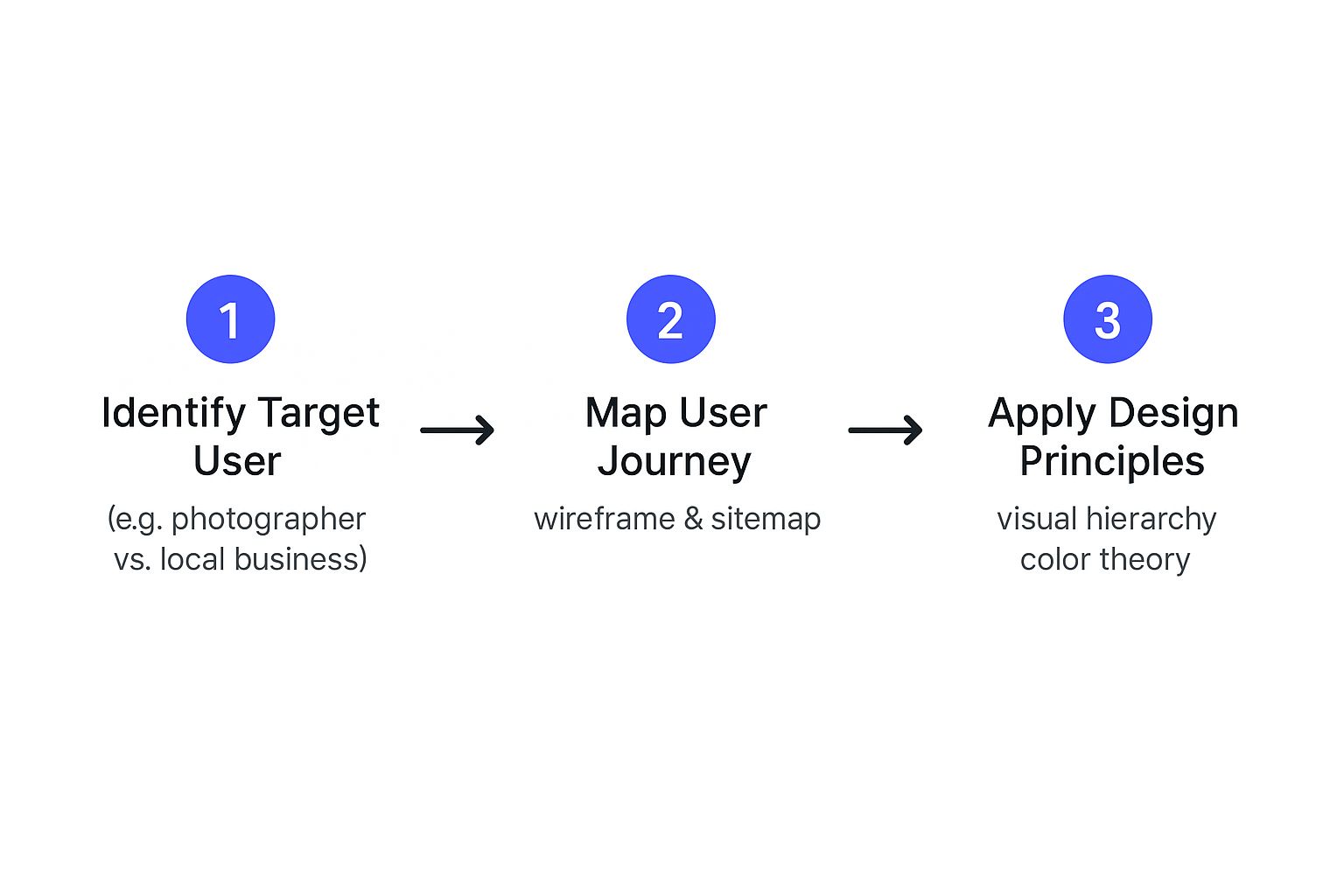 Infographic about how to create website templates
