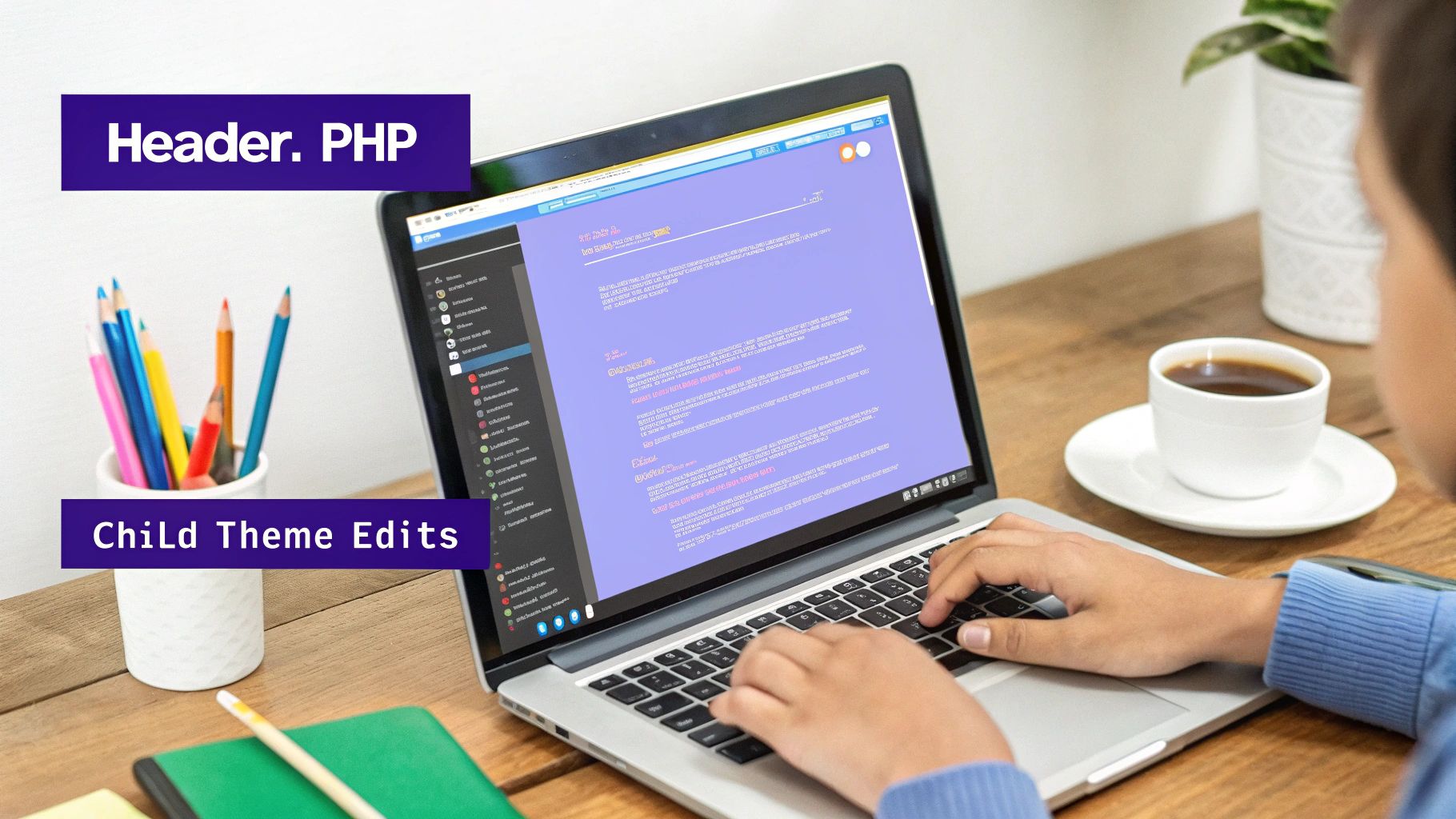 An image showing a warning sign overlaid on a computer screen displaying code.